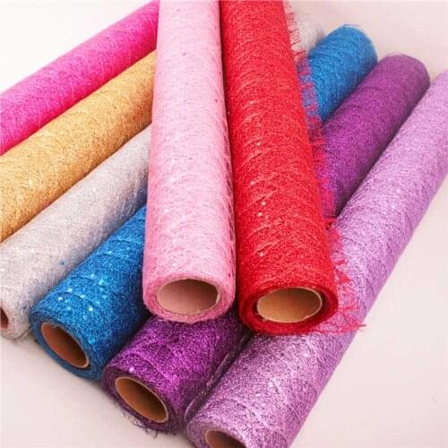 1 Roll Lace Mesh Cloth Maple Leaf Florist Decor Valentine 's Day Supplies Flowers Packaging Wedding Decoration