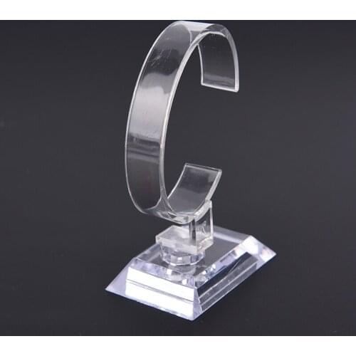 1pc wrist watch display rack holder sale show case stand tool clear plastic