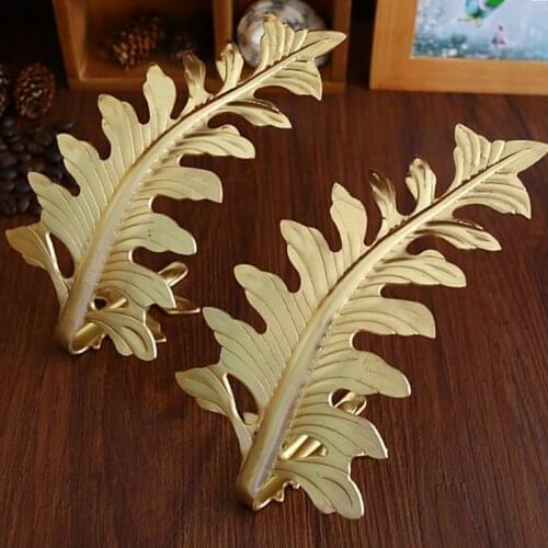 1Piece High Quality Metal Curtain Holder Leave Style Hook Living Room Holdback Window Curtain Accessories Decoration Wholesale 3