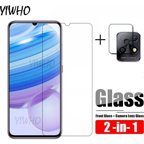 2 in 1 Protective Glass For Xiaomi Redmi 10X Pro Screen Protector Film Tempered Glass for Xiaomi Redmi 10X 5G 4G Camera Len Film