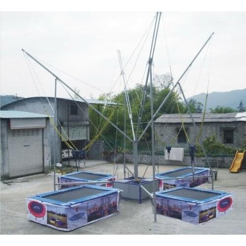 4 stations bungee trampoline