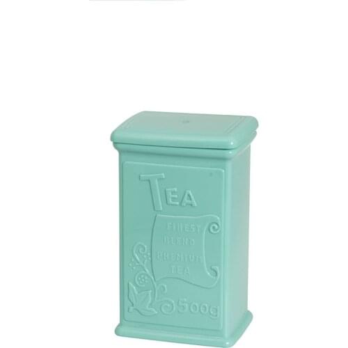 Acrylic Turquoise Tea Jar