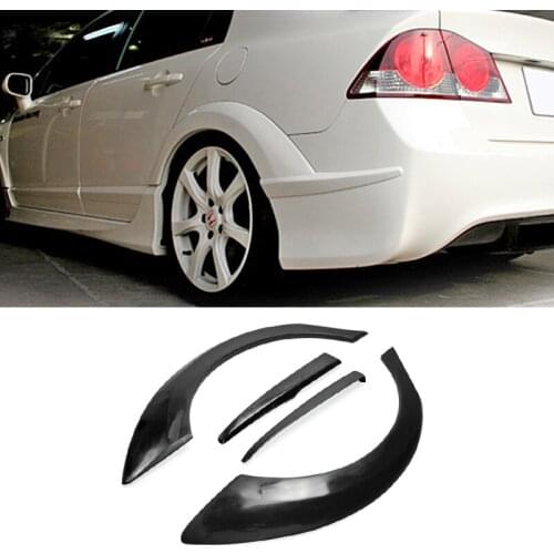 Car-styling For Honda Civic FD2 M and M FRP Fiber Glass Rear Wide Fender Flares 4pcs