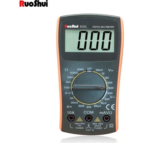Digital Multimeter Esr AC/DC Ammeter Volt Ohm Peak Tester Meter Multimetro With Thermocouple LCD Backlight Portable Multimetro