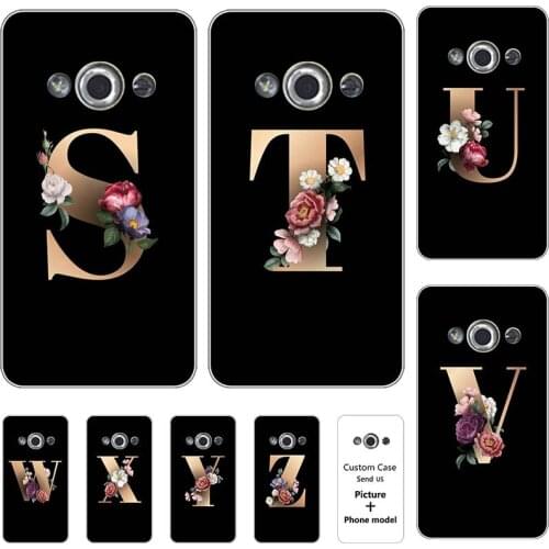 Flower 26 English Name Letters Custom Initial Case For Samsung Galaxy Xcover 3 G388F G389F 4.5" Phone Cover