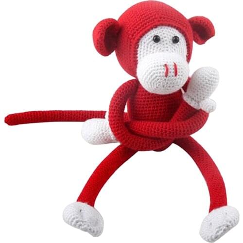DIY Crochet Monkey Doll Stuffed dolls Crochet Kit Craft Knitting Accessories