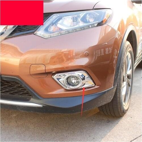 For Nissan X-TRAIL 2014-2016 ABS chrome-plated front fog lamp frame decoration Front fog lamp frame bright cover Car Accessories