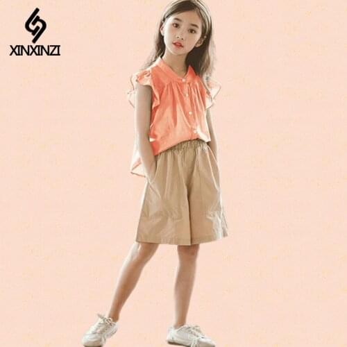 Girls Clothes Set Summer top + Short Pants 2 PCS Children Clothing For Girls Teen Kids Girls Clothes 8 10 12 Year