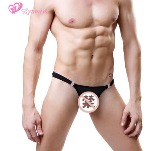 Men Sexy Thong Panties Ultra Thin Breathable Erotic Sexy Mesh Perspective Men Underwear Low Waist Briefs Men Sexy Thong Lingerie