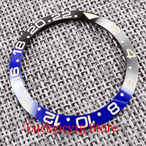 New 38mm Watch Bezel Insert Ring Fit 40mm Automatic Watch