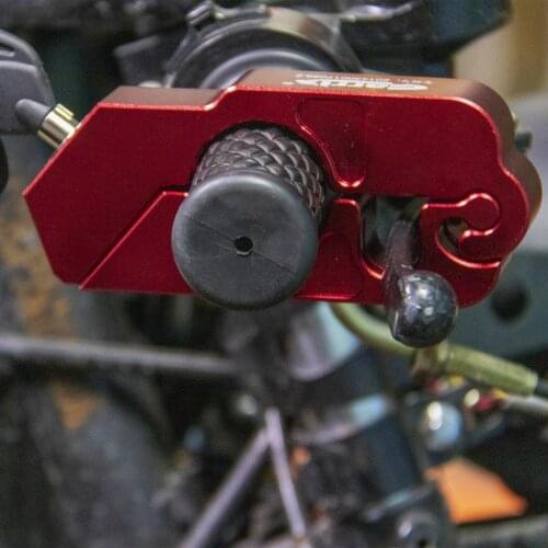 Silver Motorcycle Scooter Handlebar Grip Brake Lever Lock Anit Theft Security