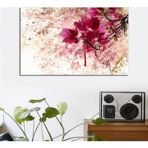 Modern Abstract Flower Painting Wall Art Fashion Art Painting on Canvas Home Decoration For Livingroom