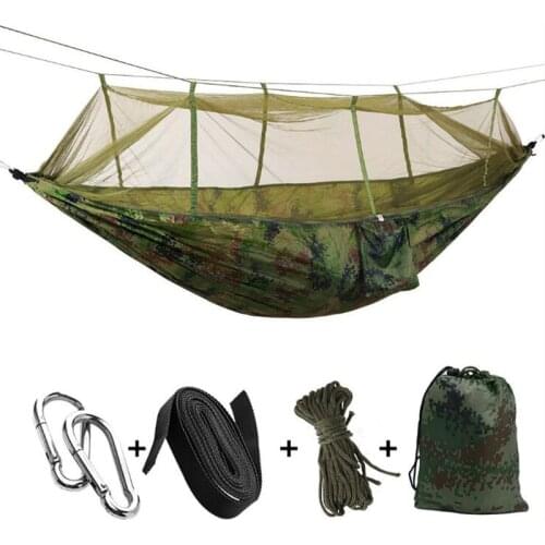 Ultralight Outdoor Camping Hunting Mosquito Net Parachute Hammock 2 Person Flyknit Hamaca Garden Hamak Hanging Bed Leisure Hamac