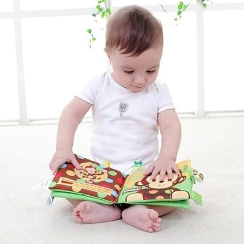Puppy Cloth Book Three-Dimensional Cloth Books Baby Cloth Books Not Torn Cloth Book Animal Embroidery Cloth Books Puzzle