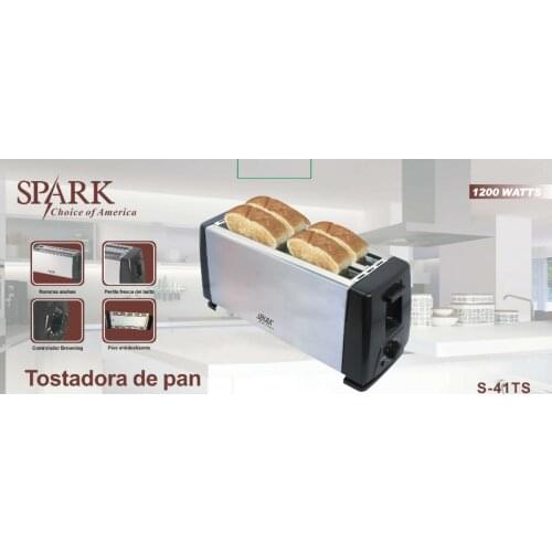 Toaster 4 slices 1200W Spark Metal