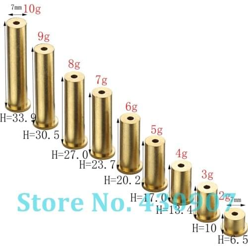 10PCS Gold Copper Nail Brass Plug Golf Weight For .370 .335 .350 .355 Steel Shaft 2g 4g 6g 8g 10g
