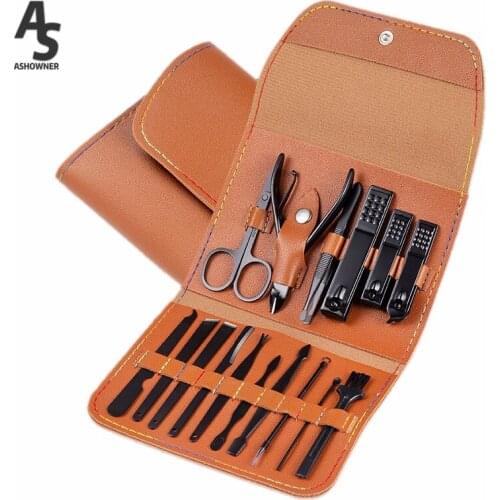 16pcs Pruning Nail Clippers Cutting Pliers Set Single Nail Groove Pedicure Scissors Inflammation Cuticle Clipper Tool Home Tools