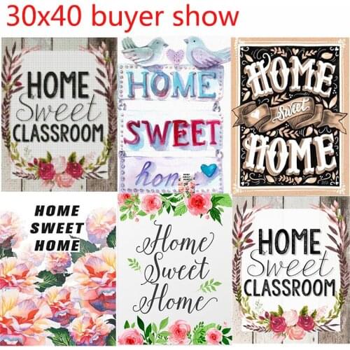 5d diamond embroidery full set "home sweet" 3d diamond mosaic sale cross stitch embroidery daimond painting full decor for home