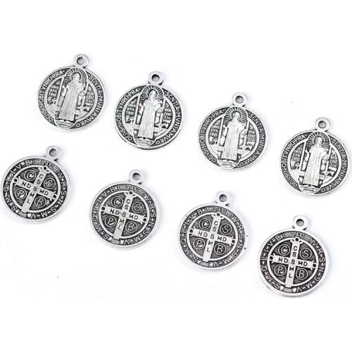6PCS Jewelry 2020 Catholic Rosary Tag Cross Pendant Jesus Pendant Zinc Alloy Material Manufacturing