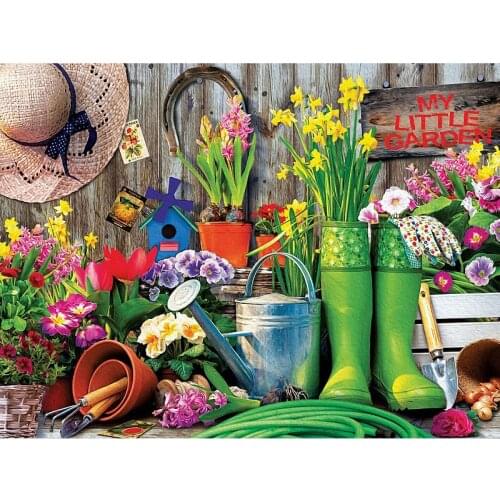 Full Square/Round Drill 5D DIY Diamond Painting "Scenic garden tool" Embroidery Cross Stitch 5D Home Decor Gift