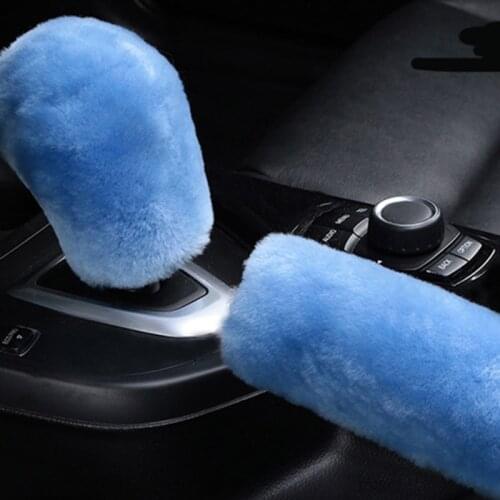 Car hand brake gear plush fur cover for Peugeot 206 207 208 301 307 308 407 2008 3008 4008