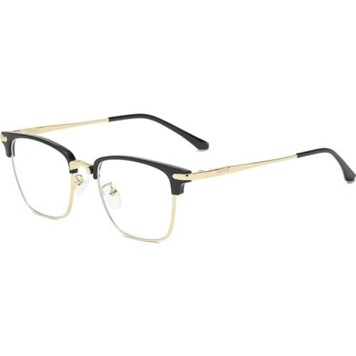 DOISYER New anti - blue - ray glasses frame TR90 metal optical mirror non - degree flat - light computer goggles