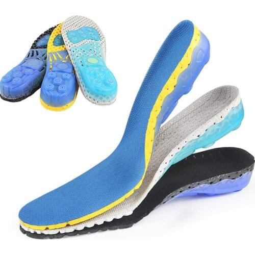 Eva Sports Insoles For Shoes Men Women Sweat-Absorbent Breathable Shock Absorption Air Cushion Basketball Running Shoe Pad Gift