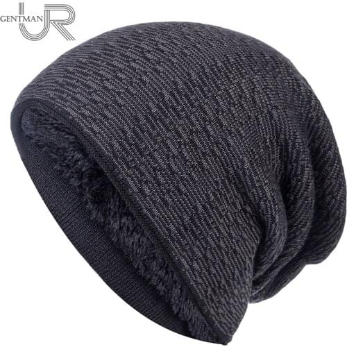 Unisex Winter Hats For Men & Women Mixed Color Design Warm Ski Beanie Hat Men Women Fur Lined Cotton Knitted Hat Dropshipping