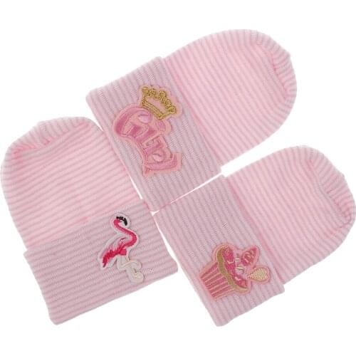 Newborn cotton hats Baby Winter warm beanies photo props Baby girls boys accessories toddler girl cap bonnet baby hats H098D