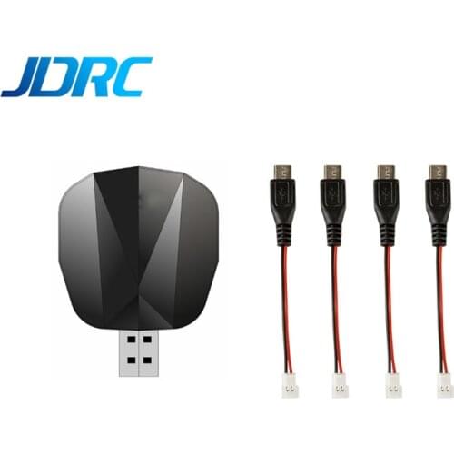 JDRC JD22s E520 E520S RC Drone Quadcopter Spare Parts 4-IN-1 USB Charger Charging Box with 4Pcs Android Adapter Cable