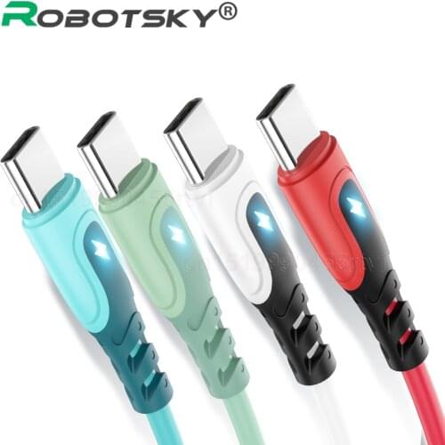 3A Type C Micro USB Cable Liquid Silicone Super Fast Charge Cable for Samsung Huawei Xiaomi One Plus Charging Wire Data Cable