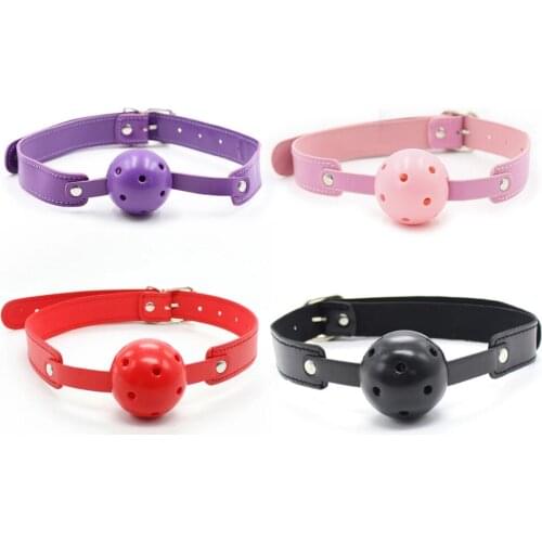 Gag Ball BDSM Oral Bondage Gear Fetish Open Mouth Breathable Sex Toys For Couples Cosplay Slave Exotic Accessories Intimate