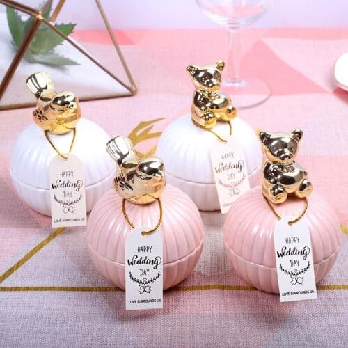 4Pcs Romantic Love Wedding Candy Box Favors Gifts Candy Boxes Wedding Party Supplies Wedding Bridesmaid Gift Jewelry Storage Box