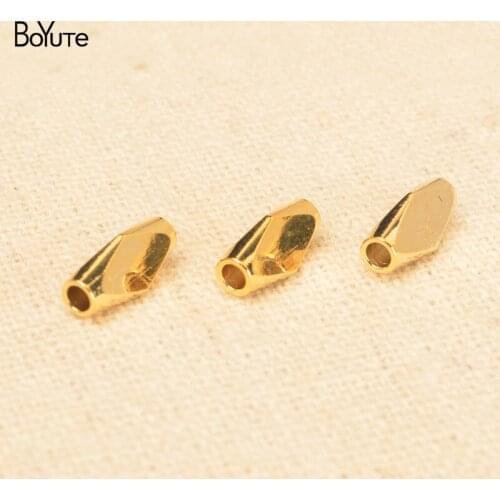 BoYuTe (100 Pieces/Lot) 4*9MM Metal Brass Triangle Beads Spacer Loose Beads Diy Hand Made Jewelry Accessories