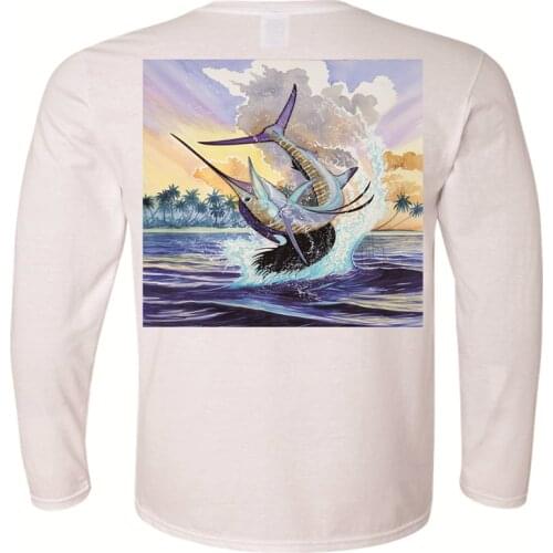 Men Clothing Custom Sublimation Printed Dry Fit Jersey Recycled Spandex UPF Fishing Shirt Hygroscopic And Sweat Releasing Shirt