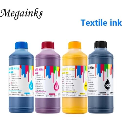 4 Bottle 500ML /Set Digital Textile Ink for Roland for Mimaki for Mutoh DX2 DX4 DX5 DX6 DX7 DTG Flatbed Printer Refill Ink Kit
