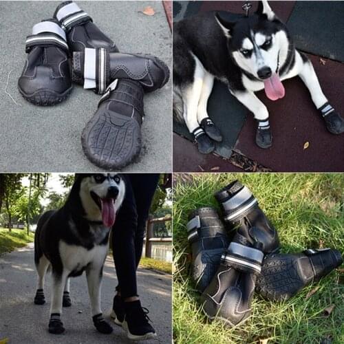 Anti-slip Reflective Puppy Shoes Pet Boots Dog Waterproof Shoes Rugged Anti-Slip and Skid-Proof Breathable Mesh Puppy