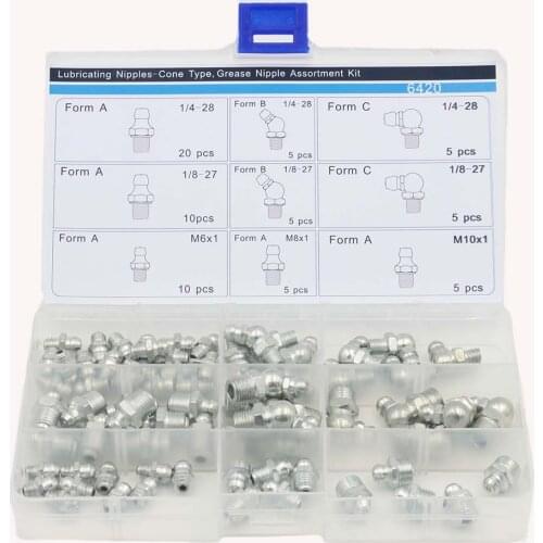 Hardware 70pcs/set Grease nipple Assortment/Kit/Set