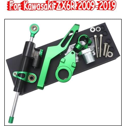 Motorcycle Adjustable For Kawasaki ZX6R ZX 6R Moto Steer Support Steering Stabilize Damper Bracket Mount kit