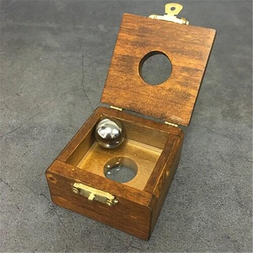 Steel Ball Thru Glass Magic Tricks Penetration Solid through Solid Magia Magician Close Up Illusions Gimmick Prop Fun Mentalism