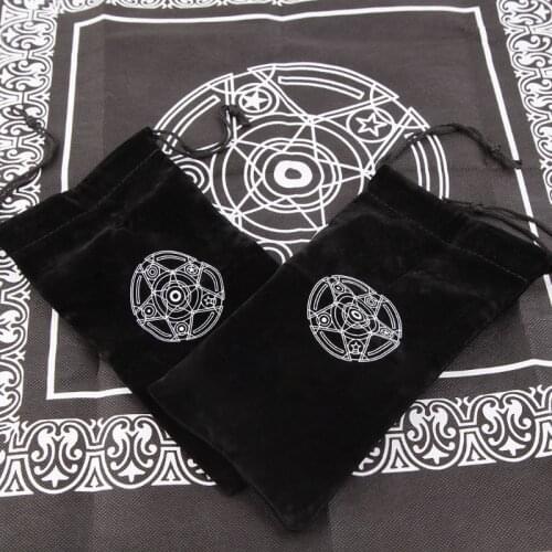 High Quality Velvet Pentagram Tarot Card Storage Bag Toy Jewelry Home Mini Drawstring Package Dropship
