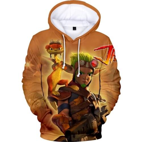 JAK 3D Hoodies Men Women Anime Design Long Sleeve Hoody Fashion Sweatshirts 3D Hoodies JAK DAXTER Spring/autumn Boys Outwear