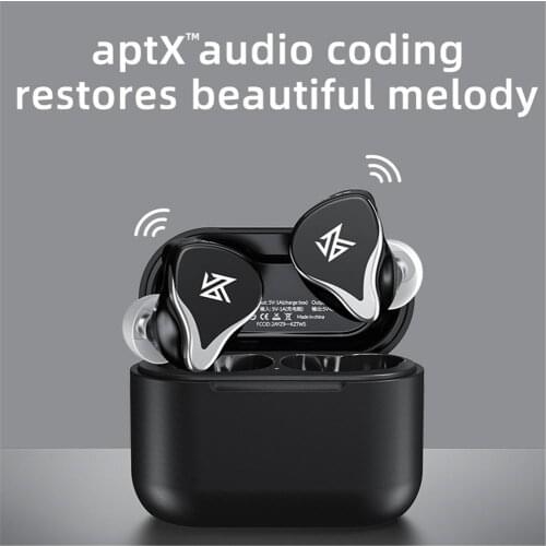 Hybrid Driver Noise Cancelling TWS Headphone For TWS K-Z Z3 True Wireless In-Ear Bluetooth 5.0 Headphones Gaming E-sport Headset