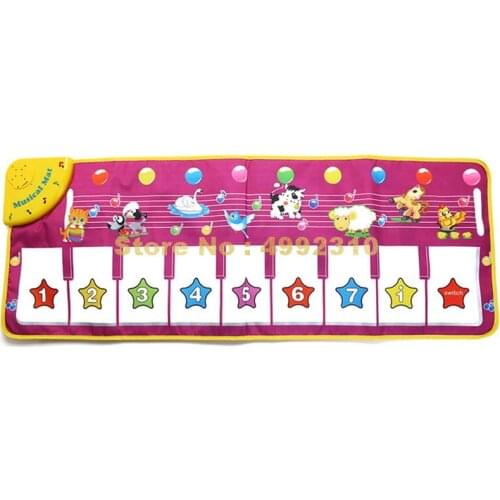 Animal Sound Digital Number Flash Light Baby Music Carpet Musical Children Infant Piano Play Mats Playmat Toy