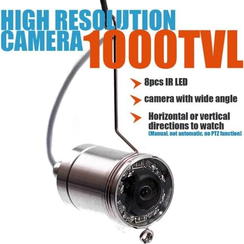 WF06R 7" Inch 30M 1000TVL Fish Finder Underwater Fishing Camera with out battery