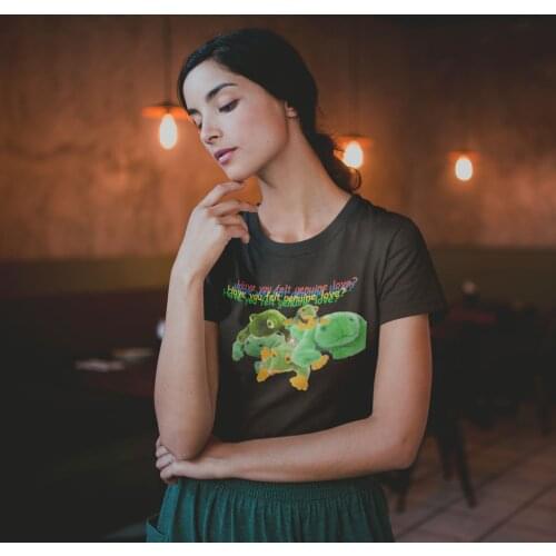 Froggy T-Shirt Frog Pile Tri-blend T Shirt Printed Oversized Women tshirt 100 Cotton Ladies Tee Shirt