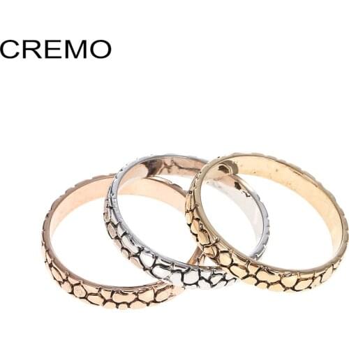 Cremo 4mm Geometric Inner Rings Copper Women Stainless Steel Base Accessories Combination Interchangeable Ring Bague Acier