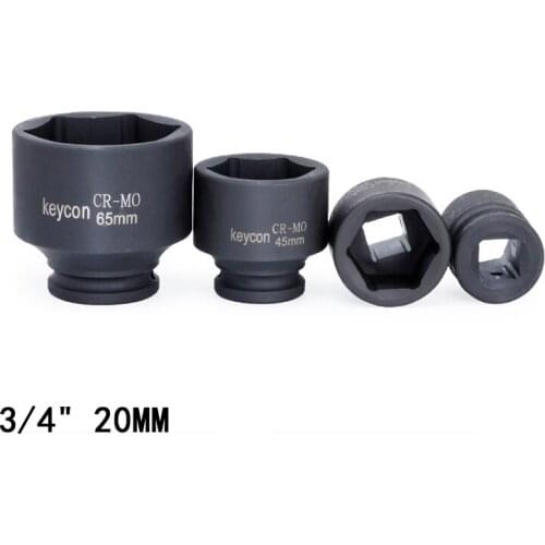3/4" 20mm Heavy Duty Air Socket Adopter CR-MO Pneumatic Socket Wrench Head for Electric Impact Wrench Air Impact Wrenches 1pcs