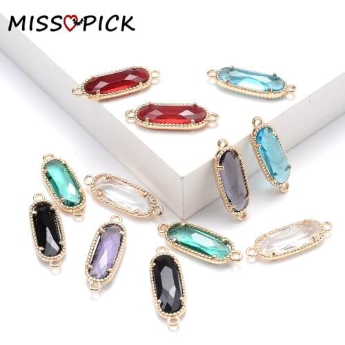 21*7mm 10pcs Alloy Gold Claws Colorful Oval Crystal Charms Beads for Jewelry Making DIY Bracelet Necklace Earring Accessories