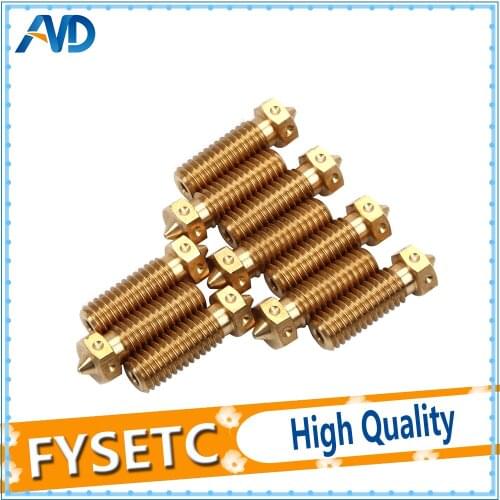 100pcs Top Quality V6 Volcano Nozzle For 3D Printers Hotend Volcano Upgrade Kit For E3D Volcano Hotend 1.75mm Filament
